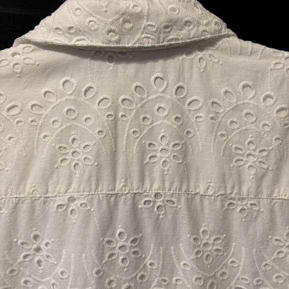 Soft Surroundings Jovana Eyelet Button-Down Shirt - Picture 8 of 15